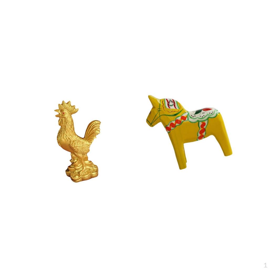 Chicken Figurine Feng Shui Decor Home Decorations Statue Sculpture Ornament Collectible Dalecarlian