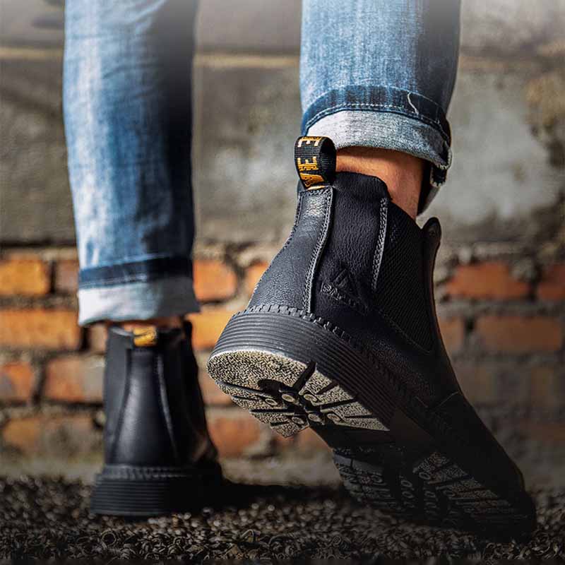 Oulylan Non Skid Safety Shoes Men Steel Toe Work Boots Indestructible Protective Footwear Anti-smash Waterproof Labor Boot