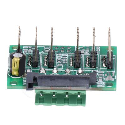 Fan Hub Chassis CPU Cooling Expansion Board Splitter SATA Input 2.54 Pitch 12V 10A FC‑D012‑P004