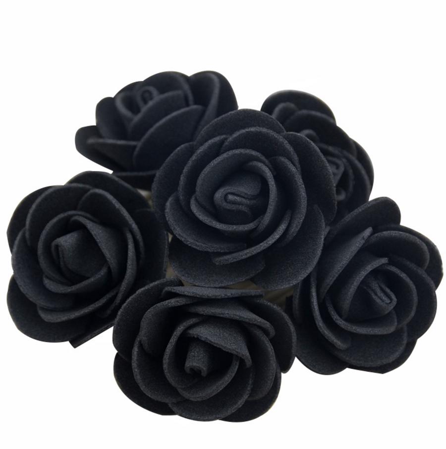 black foam roses