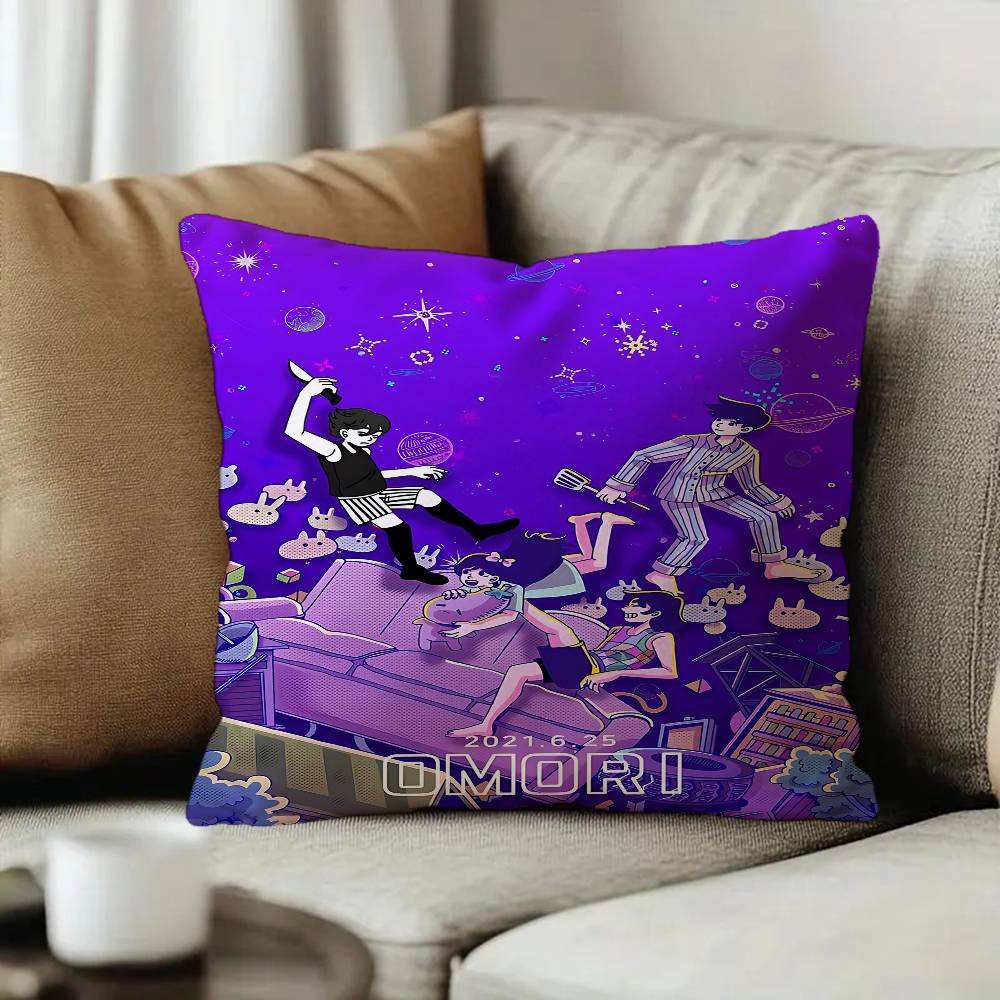 Classic Hot Horror Video Game Omori Cushion Cover Pillow Cover Decor Pillowcase Printed Cushion Case for Couch
