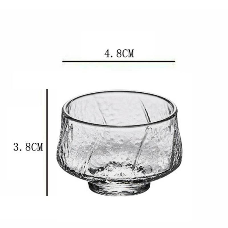 Japanese Style Glass Teacup Small Capacity Transparent Heat Resistant Kung Fu Master Cup Tea Cup Teaware Accessories 2025 New