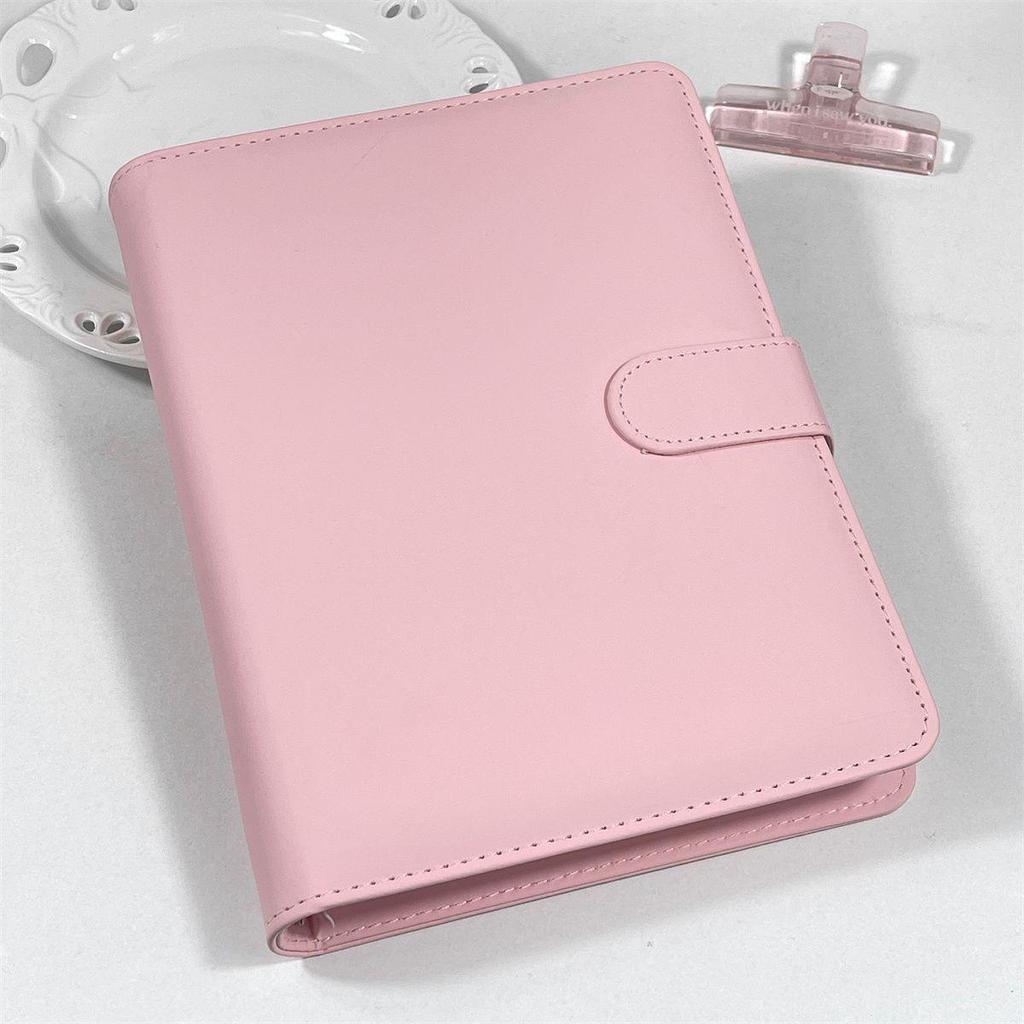 Xiaohongshu Inspired A5 Solid Color Card Album – High-Quality PU Leather Photo & Card Storage