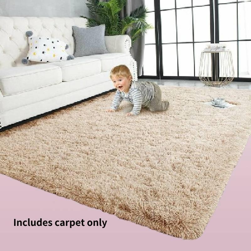 Fluffy Shaggy Large Carpet Anti Slip Soft Rugs For Bedroom Living Dining Room