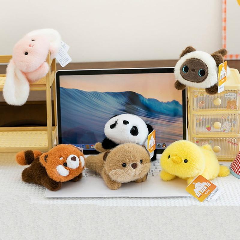 1 Piece Stuffed Animal Kids Toy Table Doll Mouse Wrist Support Fluffy Rabbit Panda Otter Plush Wrist Rest Pad