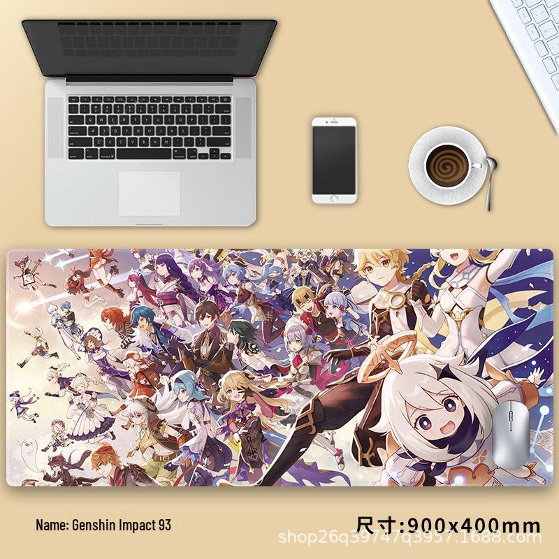 Extra velká podložka pod myš Genshin Impact Venti - Zesílená anime podložka pod klávesnici