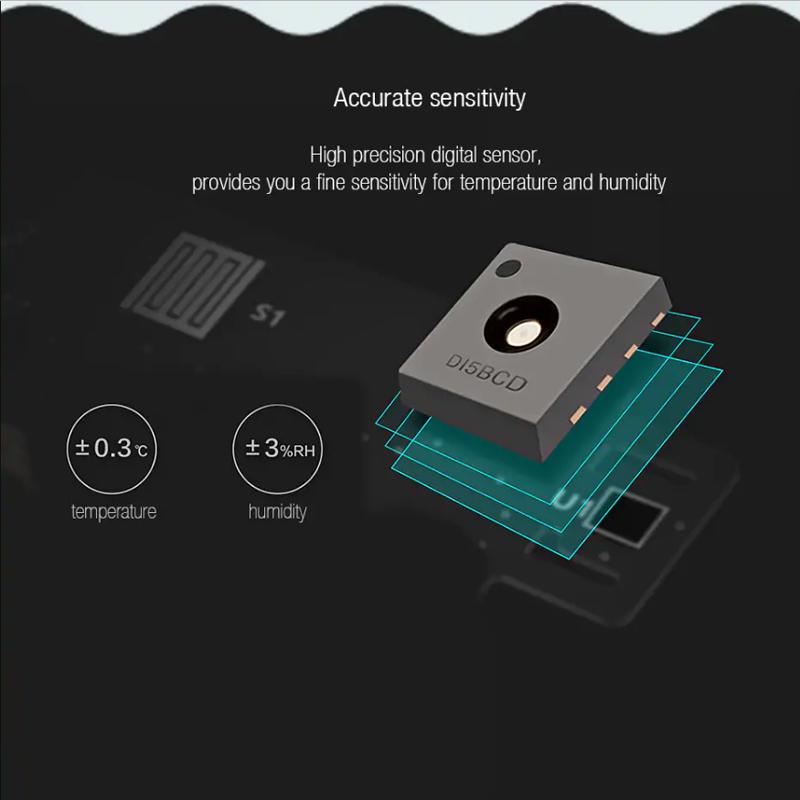 Xiaomi Original H20 E-Link rašalo ekranas skaitmeninis drėgmės matuoklis, didelio tikslumo termometras, temperatūros drėgmės jutiklis LCD