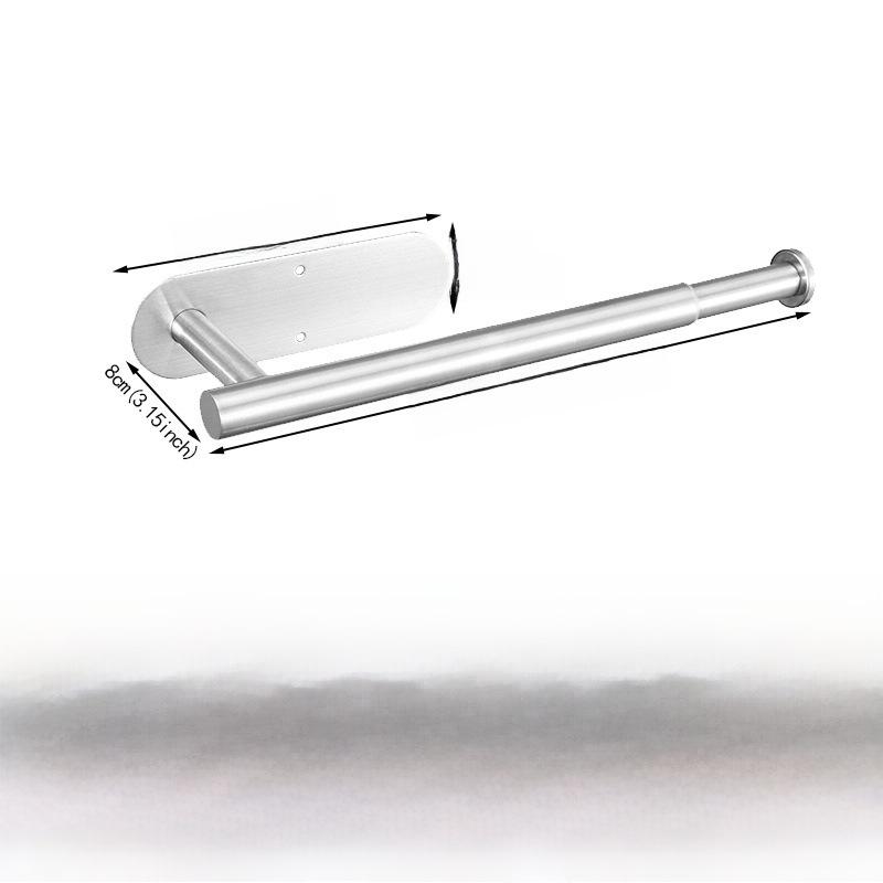Suport de Hârtie Igienică din Oțel Inoxidabil, Montat pe Perete Fără Găuri
