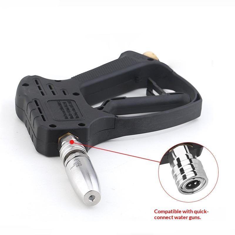 30/35/40/45/50 360° Stainless Steel Swivel Pressure Washer Nozzle Quick-Connect Lotus Spray Head For Tree Bark Rust Removal