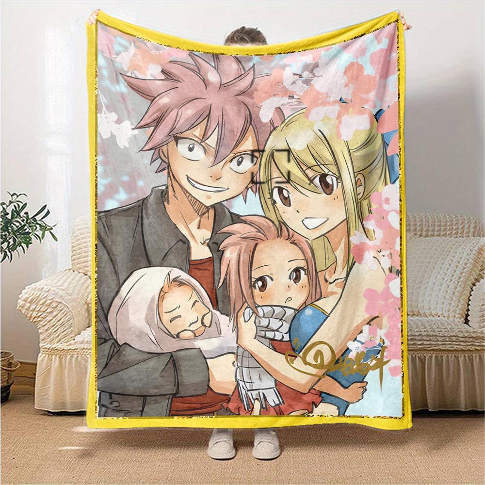 1pc Fairy Tail1 Blanket, Gift, for Men and Women, Soft Blanket, Good for Sofa Bed Couch Travel, Lightweight Flannel Blanket