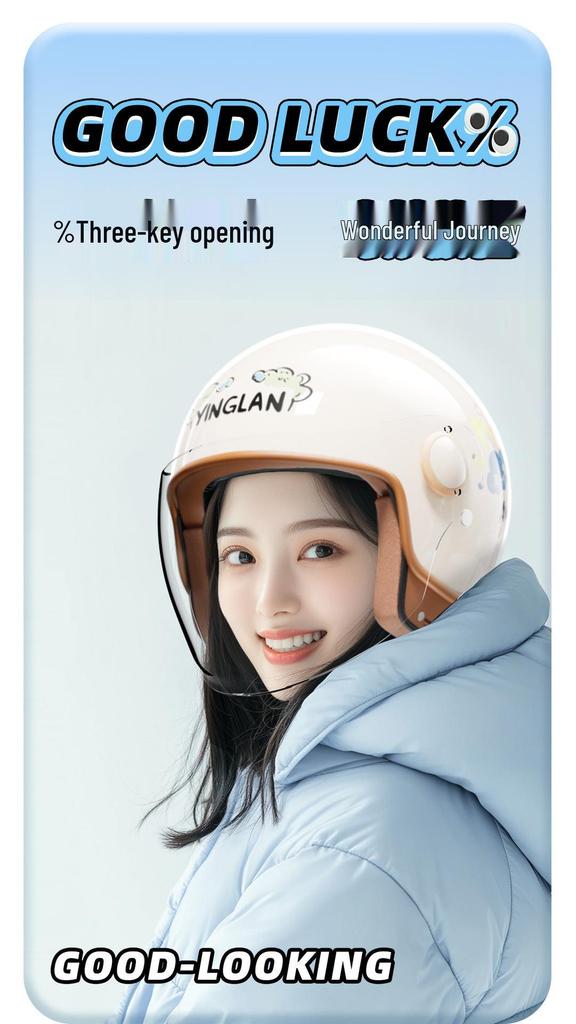 Yinglan 3C Certified All-Season Electric Scooter & Motorcycle Helmet for Men and Women