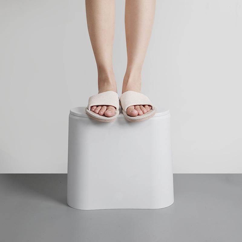 Clamped Trash Can Press Storage Barrel Plastic Home Office Garbage Classification Collector Kitchen Deodorant Home Supplies