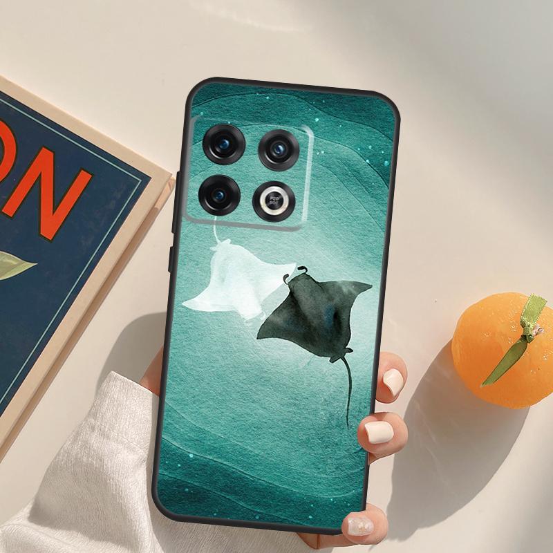 Tier-Manta-Rochen-Hülle Für OnePlus Ace 8T 9R 9RT 10T 8 9 11 10 Pro Hülle Für OnePlus Nord 2 2T N10 N20 N100 CE