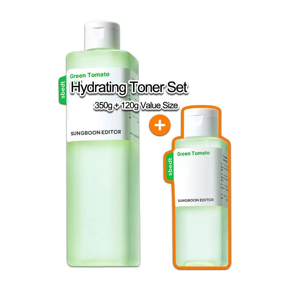 

Green Tomato Hydrating Toner Set (350g + 120g) – Refreshing & Moisturizing Skin Care 350g + 120g