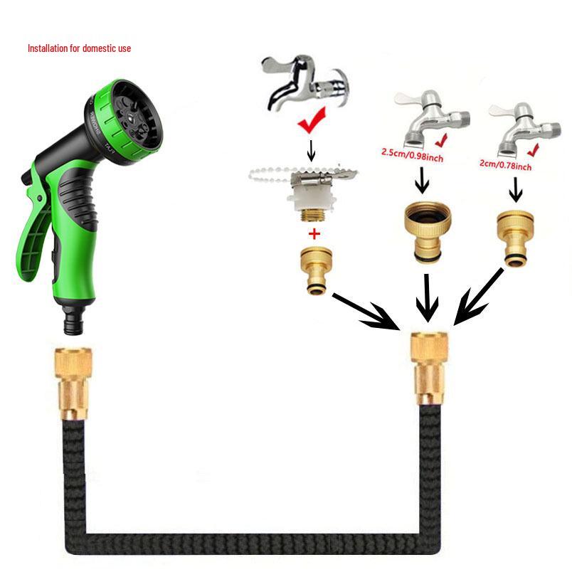 Portable Car Wash & Garden Watering High-Pressure Water Gun Set with Telescopic Hose X20