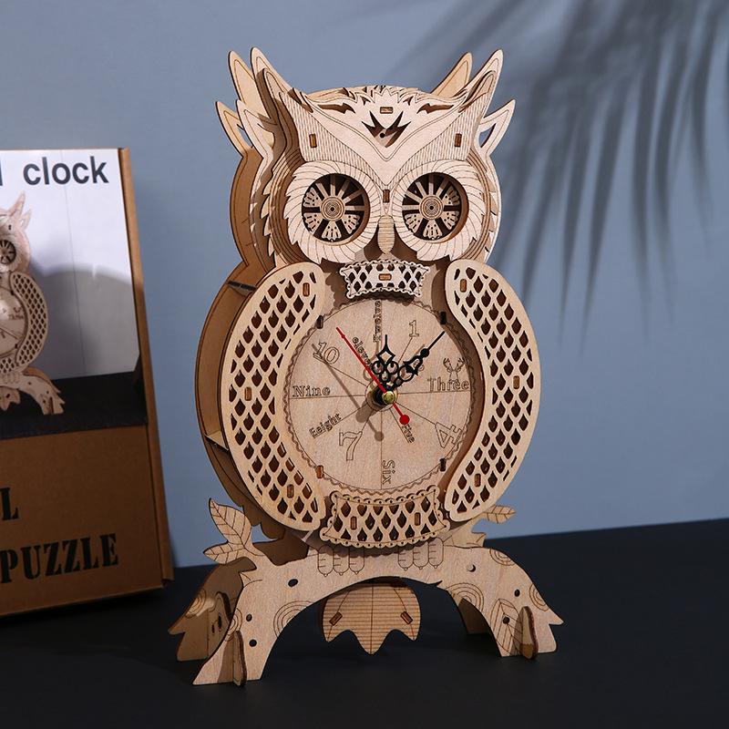 

Owl 3D Puzzle: Wooden DIY Educational Toy & Creative Ornament