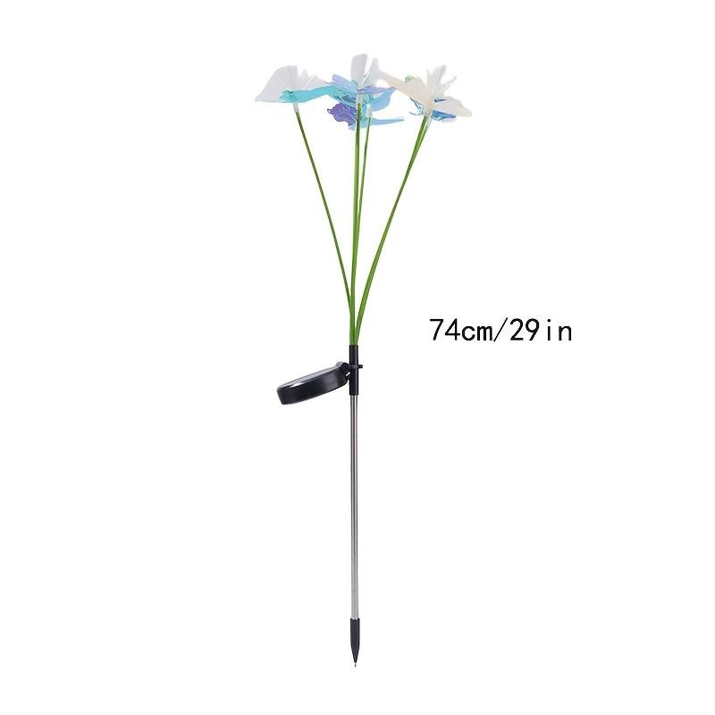 Butterfly/Flower Solar Lights Outdoor Decor Smart Sensor with Auto Brightness, Garden Path Patio Lighting, Perfect Holiday Gift