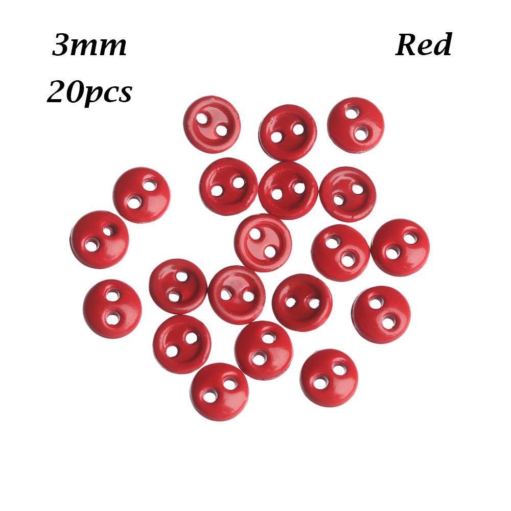 Newest Multi-color Two Holes Metal Button Mini Doll Buttons DIY Sewing Accessories Round Buckle