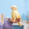 Cute Yellow Cockatiel Plush Toy – Small Bird Figurine Ornament for Parent-Child Birthday Gift