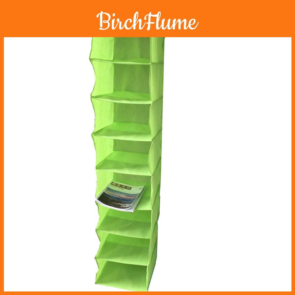 8tier Nonwoven Hanging Shoe Organizer For Closet Storage And Home Organization