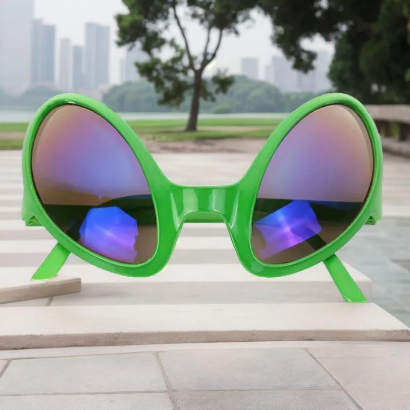 New Alien Glasses Funny Holiday Party Sunglasses Halloween Adults Kid Party Supplies Rainbow Lenses Et Sun Glasses Shades