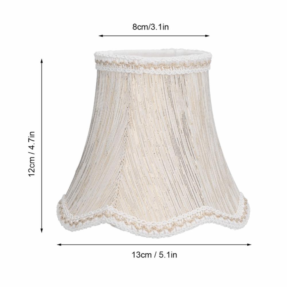 3 Stück Moderner Stofflampenschirm Clip-On-Design 12 cm Höhe Kronleuchterlampenschirme Kleine Lampenschirme Tischlampe