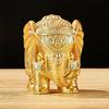 Gold Elephant Statue Large Gold Elephant Statue Home Office Decor Elephant Statue Collectible Figurine Bookshelf TV Stand Decor