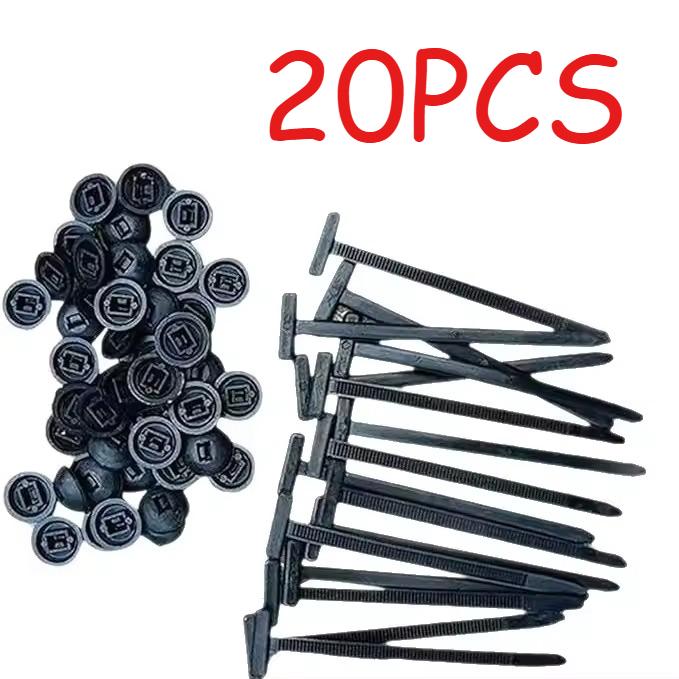 Plastic Straps Universal Car Nylon Cable Tie Buckles Heavy Duty Self-Locking Zip Ties Holder with Pin Button Fasteners Resistant