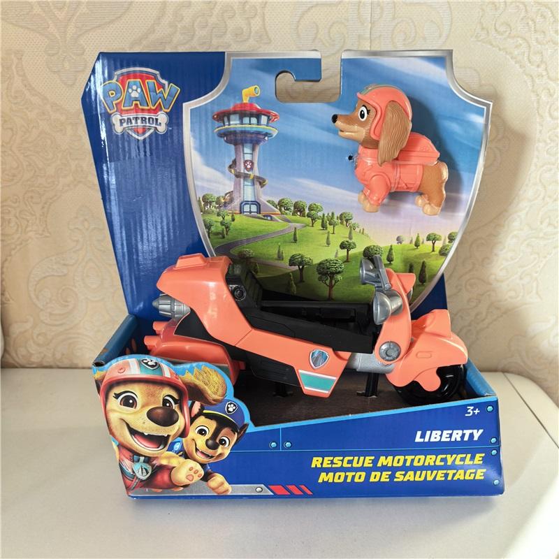 10kinds Genuine Paw Patrol Everest Ryder Rex Skye Chase Rocky Zuma Vehicle with Collectible Figure Birthday Gift Children Toy
