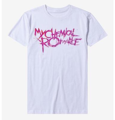 My Chemical Romance Roze Logo T-shirt Maat S-5XL