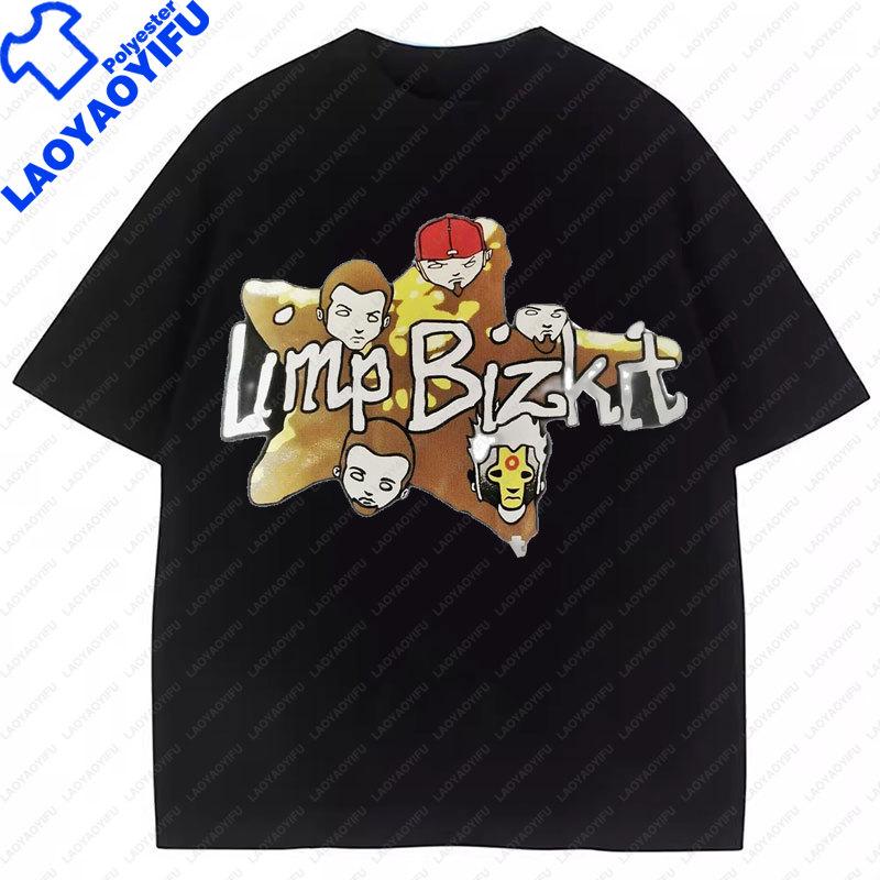 Limp Bizkit Oversized Printed Graphic T Shirts Unisex Unisex Rock Metal Band Fan Gifts Shrot Sleeved Summer New Style Y2k Clothes