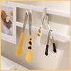 Stainless Steel Cat Paw Nylon Food Tongs for Sandwiches, Baking, and BBQ