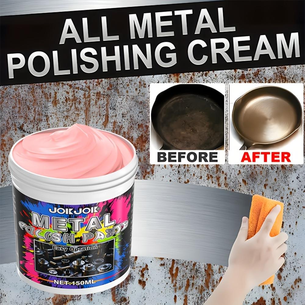 Premium Metal Polishing Paste - Multi-Purpose Metal Restoration Paste, Suitable for Kitchens, Bathrooms, Stainless Steel, Sinks,