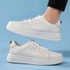 Fashion New Men's Genuine Leather Sneakers Casual Sports Shoes Breathable Comfortable Walking Shoes Fashion Outdoor Slip Resistant Shoes
