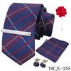 Men'S Business Dress Tie 5-Piece Groom Best Man Dress Accessories Gaowei Dense Jacquard Tie Worker