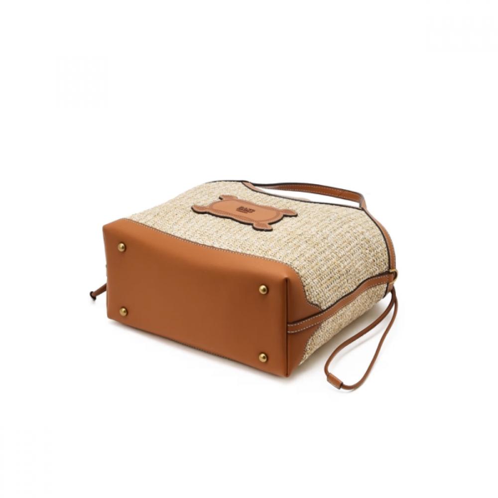 Daks SuMMer Raffia Leather Tote M Dcba6e140i2