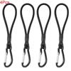 Paracord Lanyard with Heavy Duty Metal Carabiner 5 Assorted Colors Wear Resistant for Outdoor Camping Hiking Gear