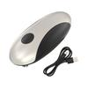 Electric Can Opener USB Rechargeable Automatic One Key Start Stainless Steel Blades Portable Lightweight for Home