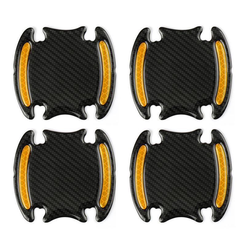 Reflective Carbon Fiber Car Door Handle Protector Strip