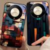 Creative Block For Honor Magic 6 50 70 90 Lite X7b 200 Pro Nova 10 Nova 5T X6 P30 Pura 70 Ultra Tempered Glass Phone Case