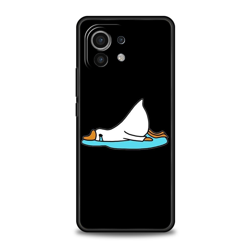 Phone Case For Xiaomi Mi 15 14 14T 13T 12T Pro 12 13 11 Lite 5G 11T X6 X5 Pro Soft TPU Cover Cute Cartoon Duck