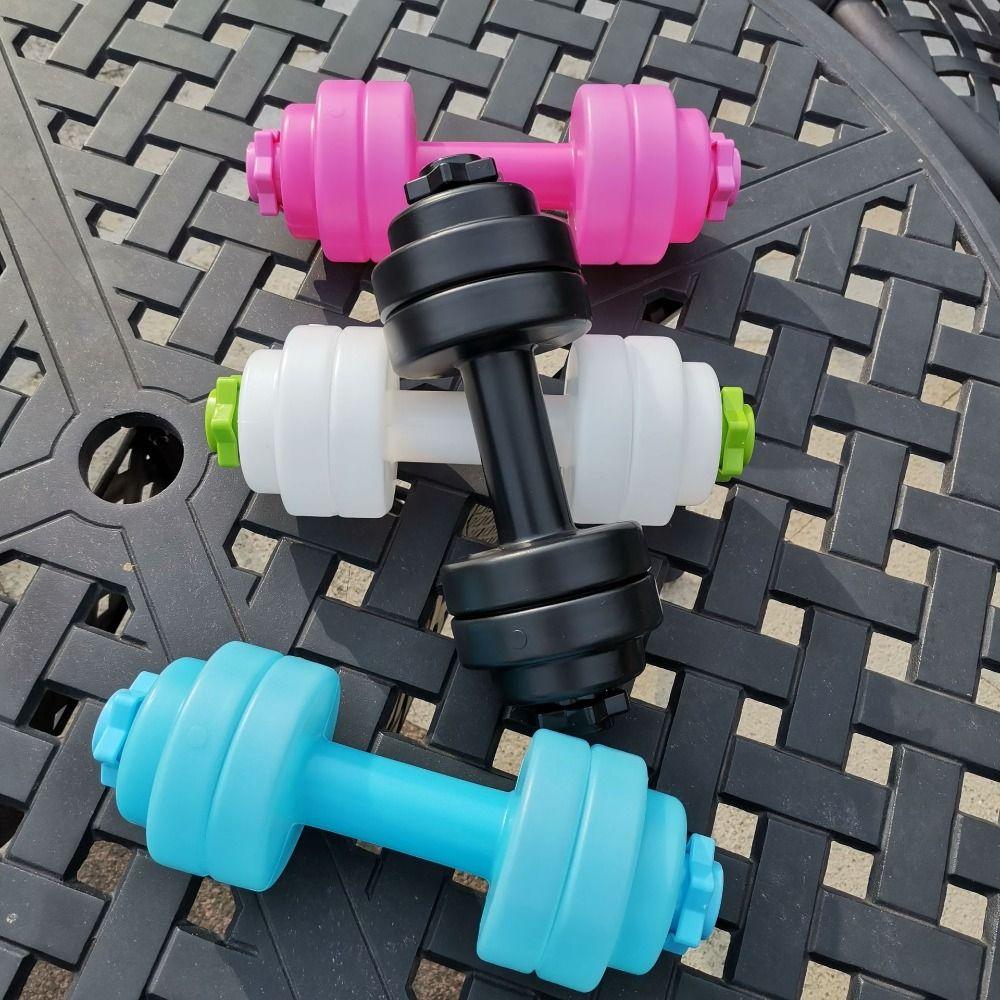 Max 1KG Činky naplněné vodou Multifunkční fitness láhev na vodu Zábavná činka Vodní pohár Tělocvična