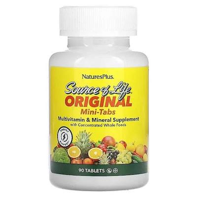 Source Of Life, Multi-Vitamin & Mineral Supplement with Whole Food Concentrates, 90 Mini-Tablets
