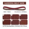 Sanding Belts/Disc Sanding Polishing Paper 40-1000 Grit Assortment Metal Grinding Aluminium Bands Polisher Oxide Sander