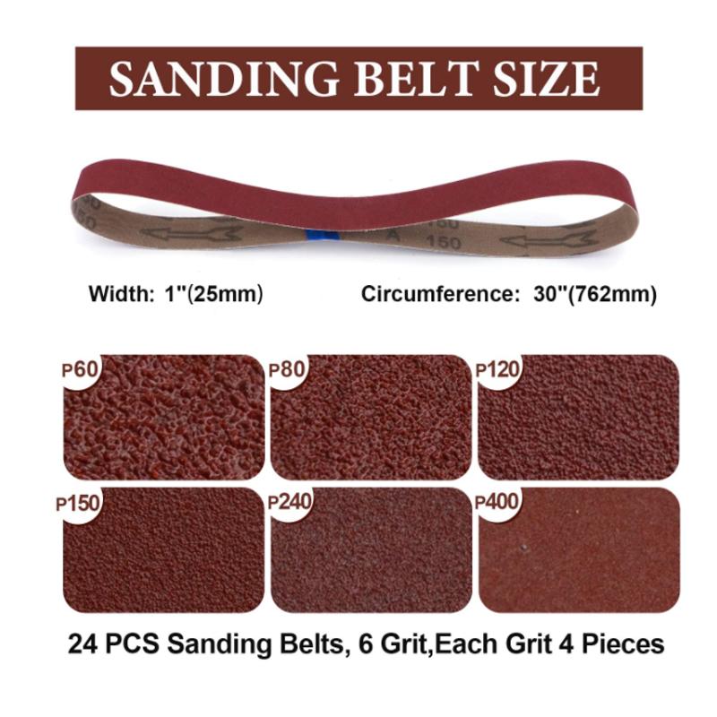 Sanding Belts/Disc Sanding Polishing Paper 40-1000 Grit Assortment Metal Grinding Aluminium Bands Polisher Oxide Sander