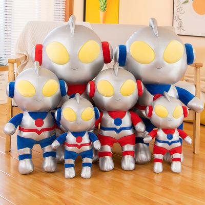Ultraman Doll Plush Toy Salted Egg Superman Doll Sleeping Pillow Rag Doll Children's Birthday Gift