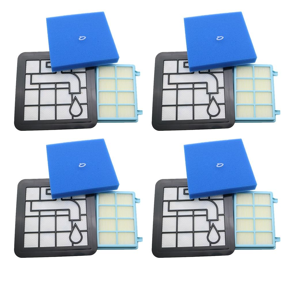 Washable Motor Foam Filter Kit For Philips Power Pro Compact FC9331/09 FC9332/09 FC8010/01 Vacuum Cleaner Parts FC8010