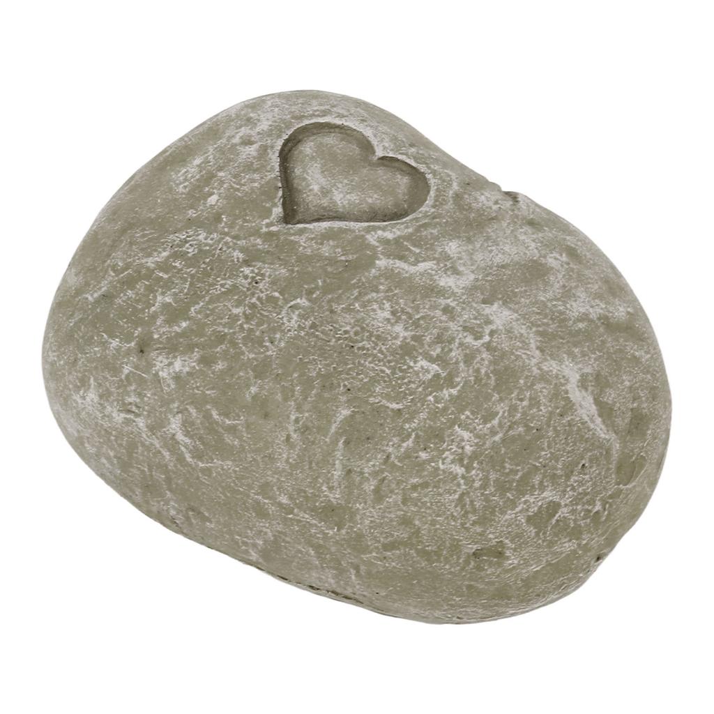 Pet Memorial Garden Stone DIY Lettering Simulation Pebbles Pet Grave Marker for Dogs Cats Love Stone Moss Color