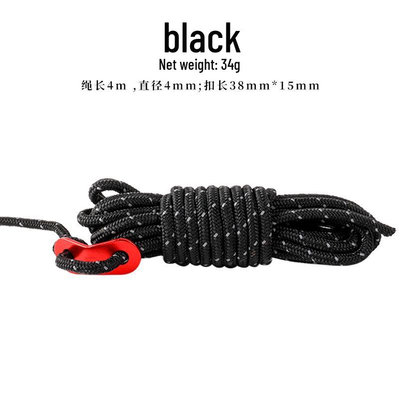 

4mm High-Density Reflective Multi-Purpose Camping Rope чорний