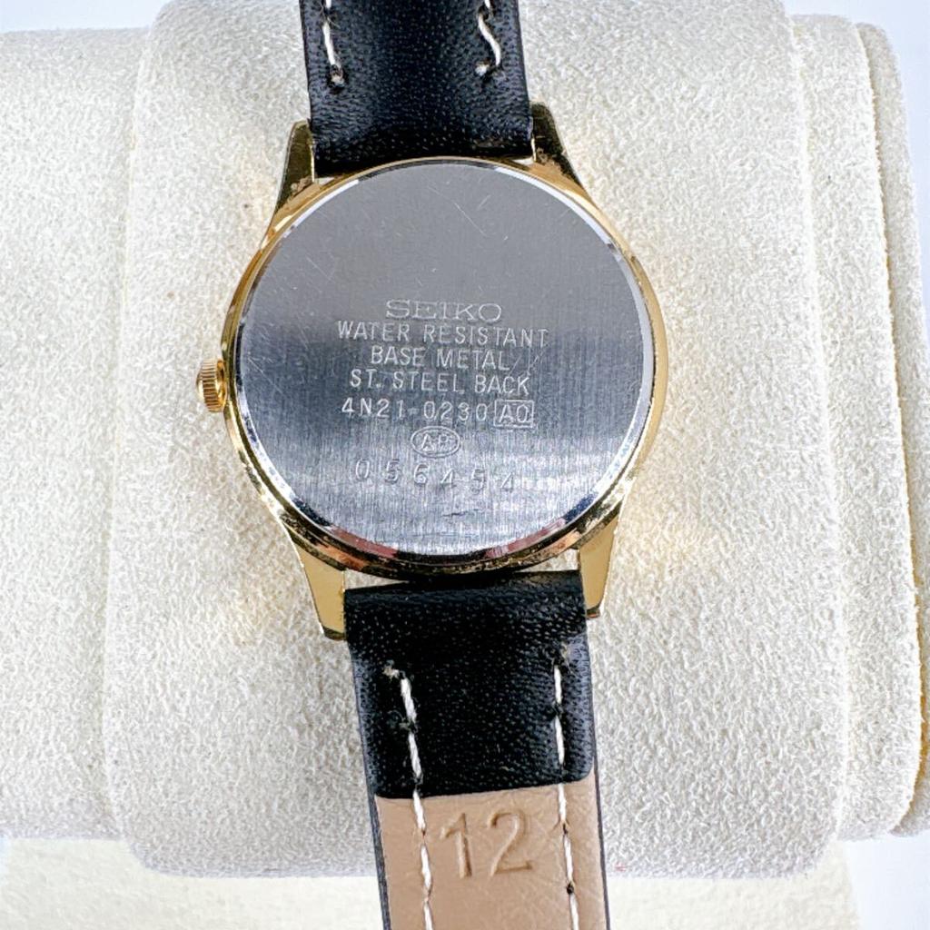SEIKO Battery Avenue Vintage Gold Retro Dress Business Watch New Replaced/Ladies' Watch, Dial, Quartz